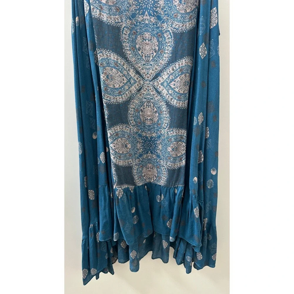 Intimately Free People Into You Sprinted Slip Dress Teal Boho Sabrina Carpenter - Picture 4 of 10